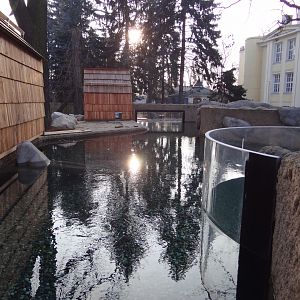 New otter enclosure almost finished