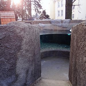 New otter enclosure almost finished