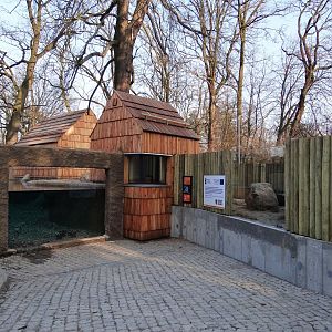 New otter enclosure almost finished