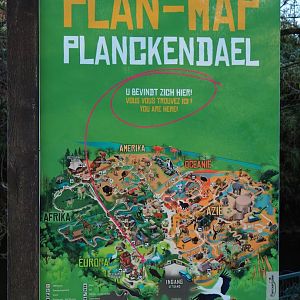Map of Planckendael sign (Jan 20th, 2019)