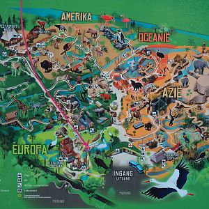 Map of Planckendael (Jan 20th, 2019)