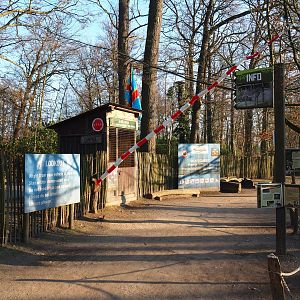Entrance to the giraffe area (Jan 20th, 2019)