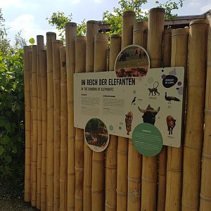 Asiatic Elephant Exhibit, Signage