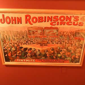1925 John Robinson's Circus Pygmy Hippopotamus 'Tinymite' Poster - Circus World Museum