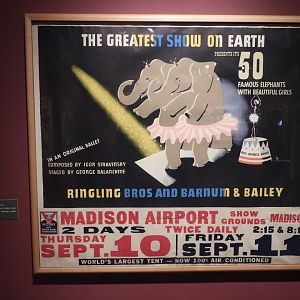 1942 Ringling Bros. & Barnum and Bailey Combined Shows Asian Elephant Circus Poster - Circus World Museum