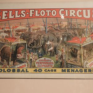 Sells-Floto Circus 'Colossal 40 Cage Menagerie' Poster - Circus World Museum