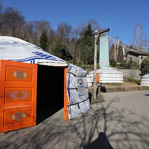 yurts (Asia exhibit)