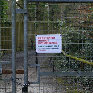 Entrance to the West Caucasian Tur exhibit, March 2019