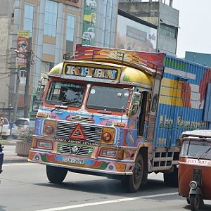 Colourful vehicles + tuk tuk
