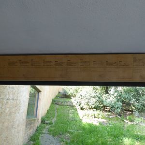 Informational signage for Iberian Lynx (Lynx pardinus) within the "Tapada do Lince-ibérico" complex