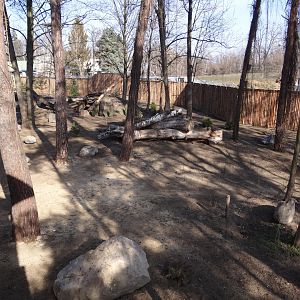 New wolf enclosure