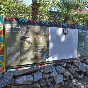 Fruit Bat Signage at Selwo Aventura, 13/03/19