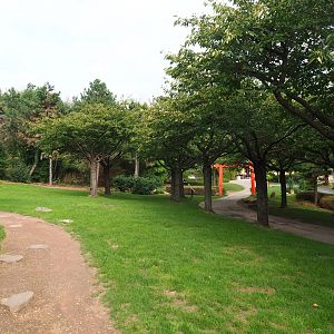 Pathways in the Japanese gardens (Aug 28th, 2018)