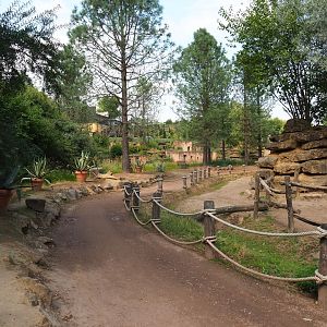View towards Moroccan area and Bactrian camel padddock (Aug 28th, 2018)