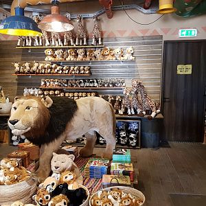 View into one of the many shops