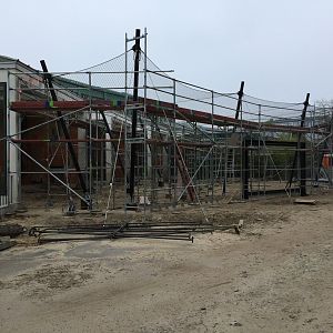 Brehm House, under renovation, Berlin Tierpark, April 2019