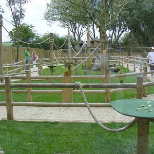Walk-through Lemurland exhibit at Drusillas Park, 23 May 2009