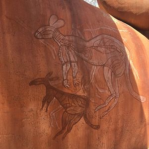 Fake rock and artwork