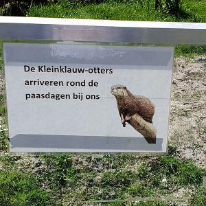 Sign about the new expected otters