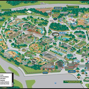 Houston Zoo map from early 2000s