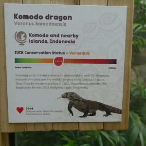 Komodo dragon sign, April 2019
