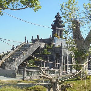 Orangutan 'temple' building