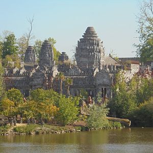 view across the lake