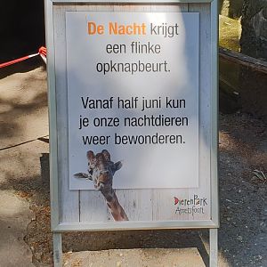 Temporarily closure of the Nocturnal House