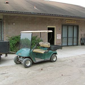 Southern White Rhino Barn (From Train)