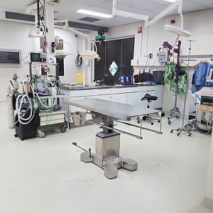 View into X-ray room