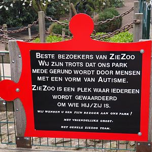 Sign Zie-Zoo partially operated by people with autism, 2019-04-06