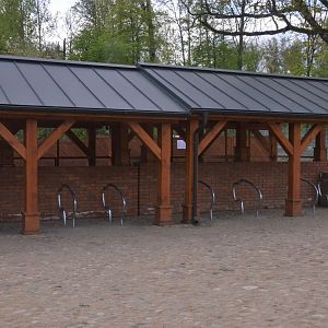Bison Bike Rack at Rezerwat Pokazowy Żubrów, Białowieża 07/05/19