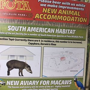 Signage on new South American exhibit @Fota wildlife park-22/5/2019