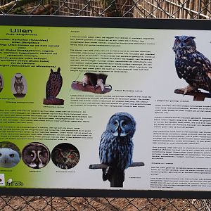 Information sign about owl, 2019-04-06