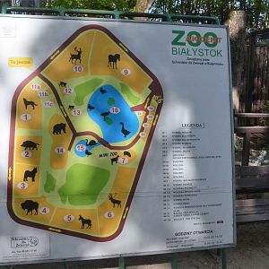 Map at Akcent Zoo Białystok, 08/05/19