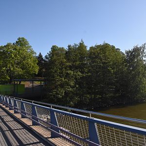 View of Korkeasaari Island from the footbridge