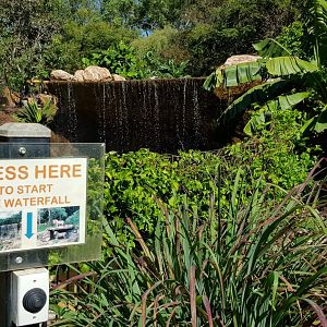 Waterfall - press the button to increase teh flow