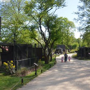 Empty (Pheasant?) Aviaries at Akcent Zoo Białystok, 08/05/19