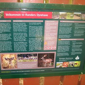 Randers Dyrehave - Information sign