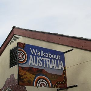 Walkabout Australia Sign (Near Kangaroos)