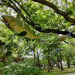 Charles Hauck Wind Sculptures display