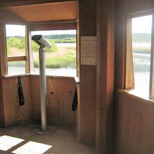 Randers Naturcenter - Inside bird hide