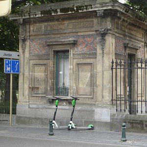 The last remnant of the old Brussels Zoo - left gatehouse