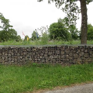 Gabion Wall (they are everywhere in the Netherlands)