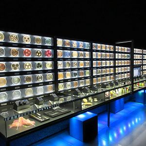 Micropia - fascinating wall of petri dishes
