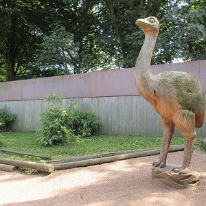 Walk-Through Lemur Exhibit - Elephant Bird Statue