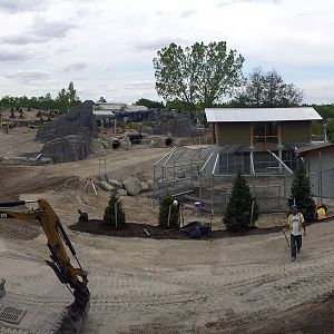 Arctic Wolf exibit in the Tundra Trek