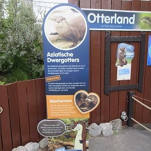 Small-clawed Otter Exhibit (enough signs?)