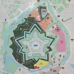City of Lille - Citadel Map (zoo is in yellow)