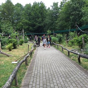 Walk through enclosure